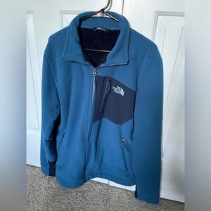 The North Face Men’s Medium Full zip fleece lined jacket Chimborazo blue